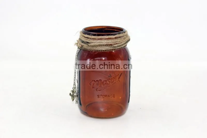 no handmade mason jar glass vase