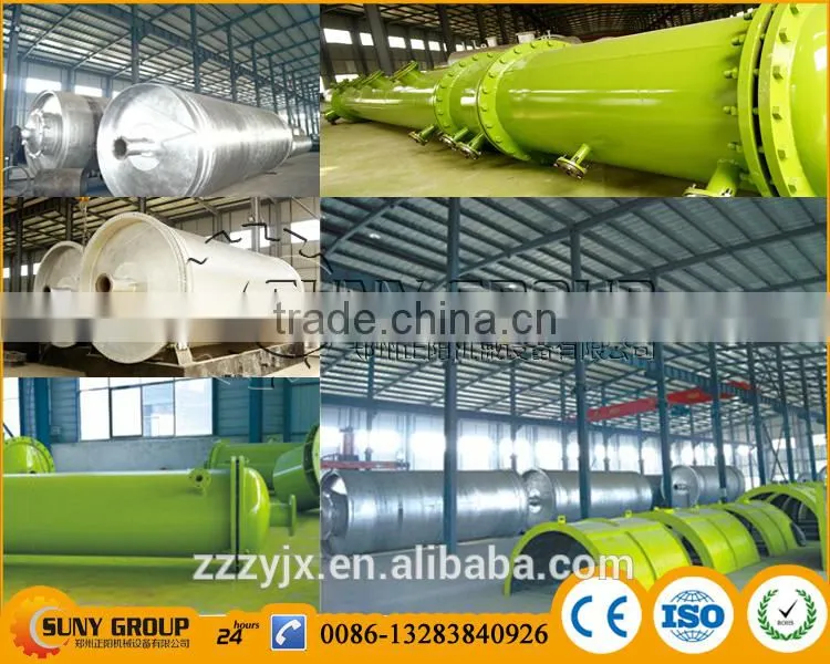 Waste tyre to oil machine