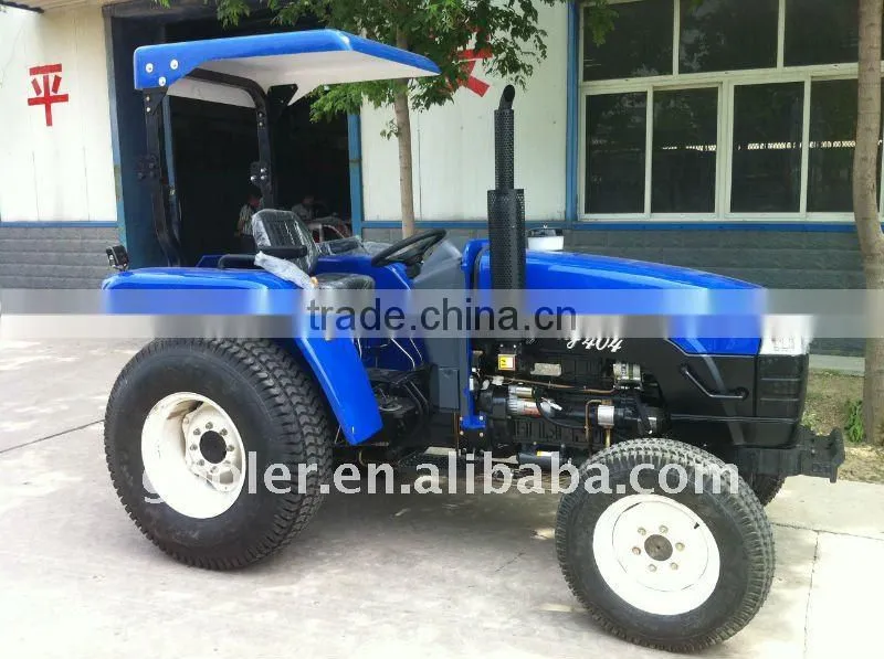 Middle LZ404 4WD 40HP hinomoto/ford tractor with Turf tyre, add 4in1 loader