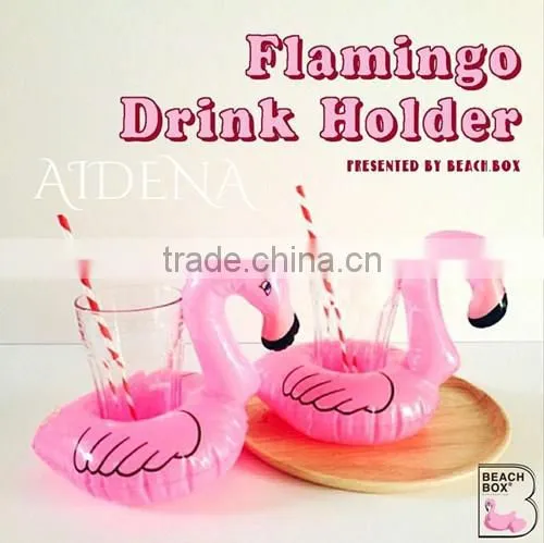 promotional premium gifts custom pvc inflatable palm tree float cup holder cool new floating drink rafts