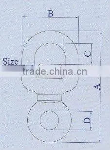 Forged alloy steel Japanese type chain swivels