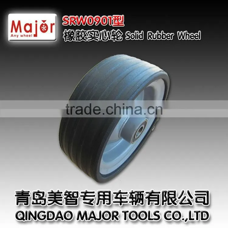 9 inch solid rubber powder wheel