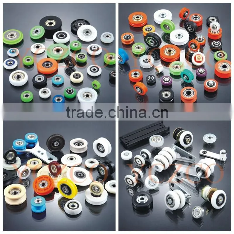 625zz bearing finished nylon sliding wheel for door rack