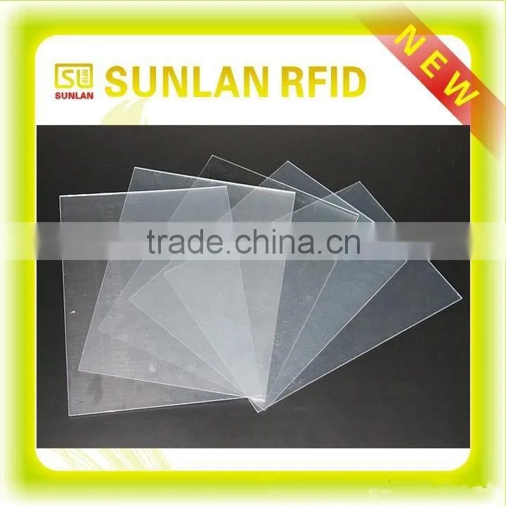 0.4-0.5mm thickness 125khz em4200 RFID plastic rigid white pvc sheet for card making,blank cards(professional manufacturer)