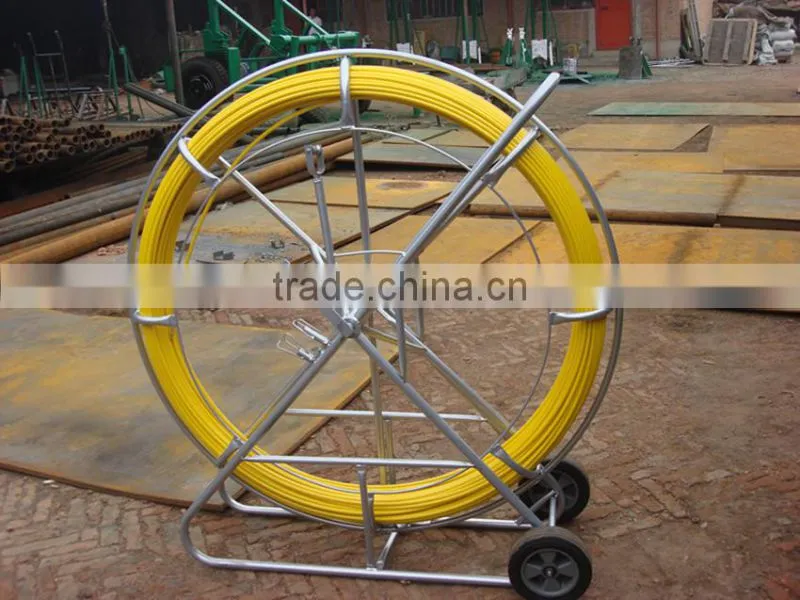 10mm fiberglass push pull made in China/Flexible guide tracing duct rodder