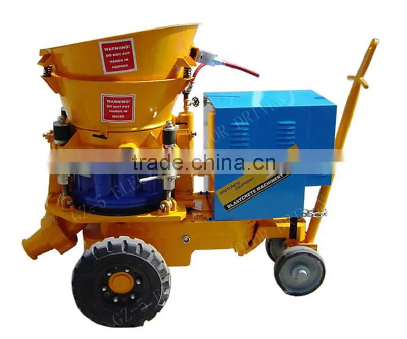 CE Certification GZ-5E Electric Drive Dry Tunnel Shotcrete Machine