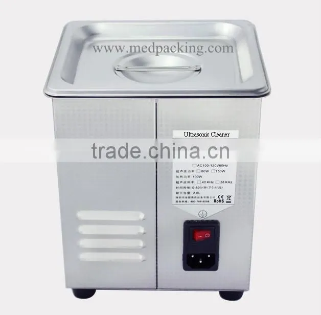 Ultrasonic Cleaner JP-010T power 80W glasses jewelery board parts cleaner 2L