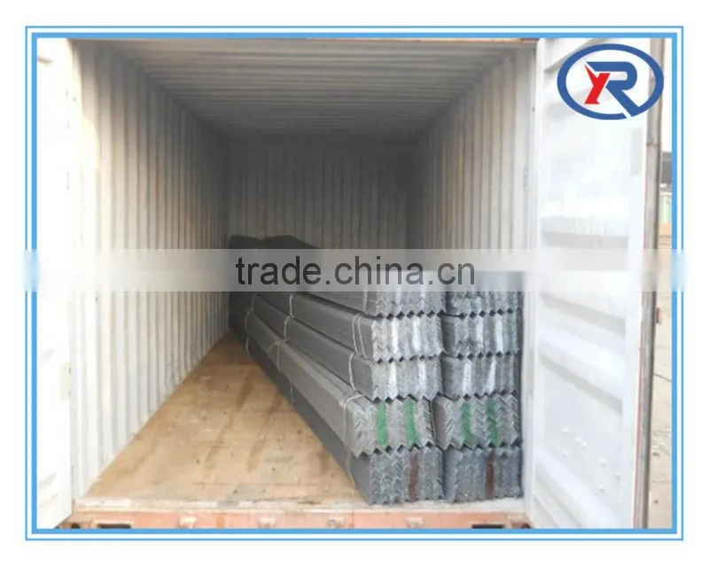 black equal angle bar steel for building , prime hot rolled equal size galvanized steel angle
