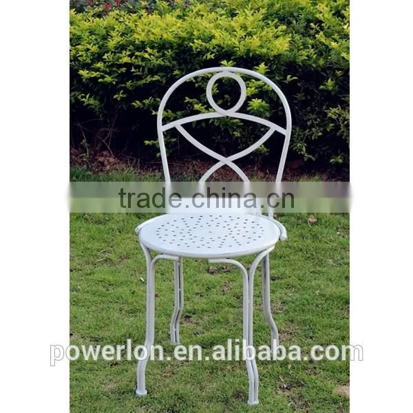 Lovely durable KD bistro set antique light blue coffee table