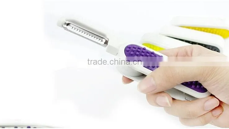 Wholesale Stock Portable Folding 3 In 1 Plane Knife Fruit Vegetable Peelers