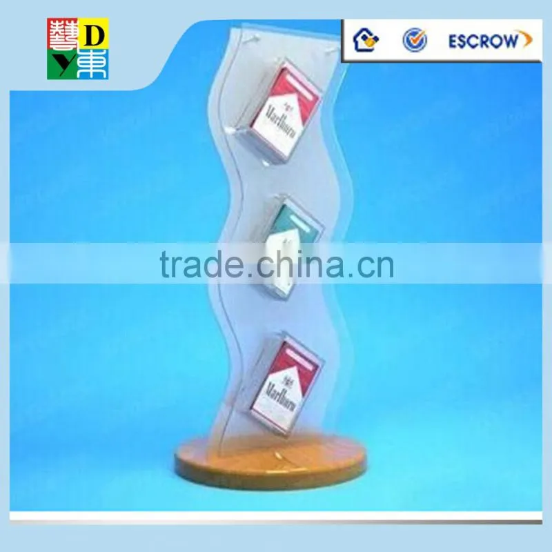 simple design acrylic cigarette display stand in service equipment/2015modern design acrylic cigarette display stand from China