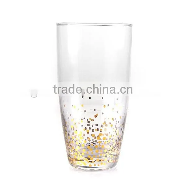 2017 HOT SALING DECAL STEMLESS WINE GLASS