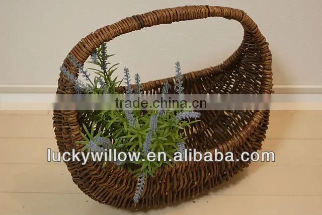 willow gift basket with handle&fruit and vegetable basket