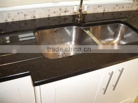 Timely Delivery Black Galaxy Granite Kitchen Granite countertop