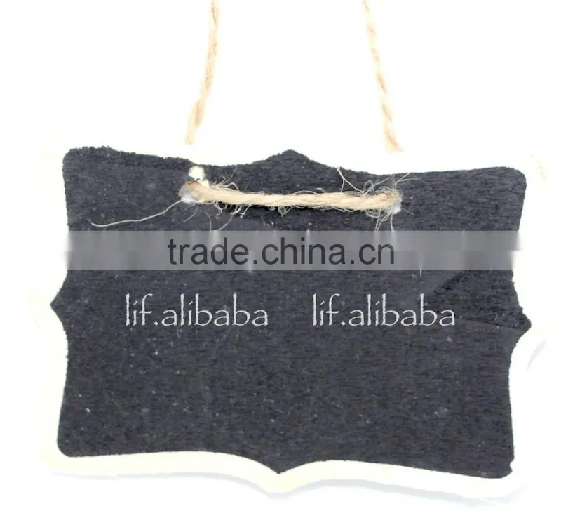 Wooden mini blackboard ; Two-sided Wooden mini chalkboard ; Double-sided mini message board
