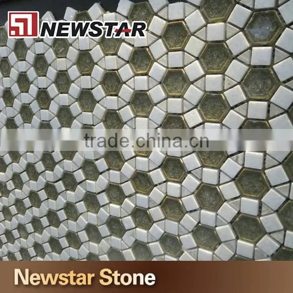 2016 Newstar penny rounds marble mosaic tile