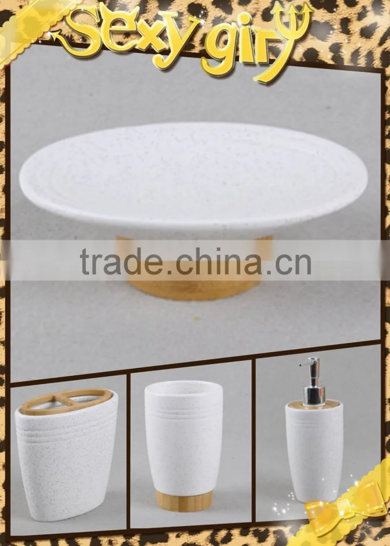 Ceramic modern home Bathroom accessories set elegant