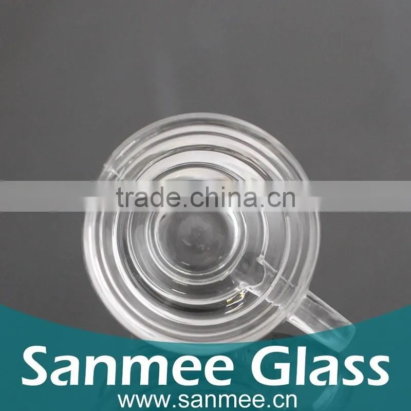 2016 New Product High Design Tread Hot Sale Mini Glass Beer Mug