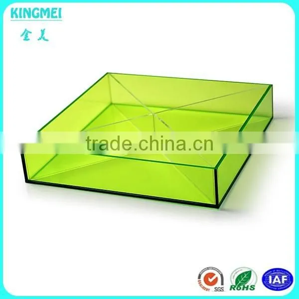 Modern style counter top acrylic tray for fruits, plexiglass cupcake display stand