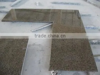 Topic brown granite L shape kitchen countertop