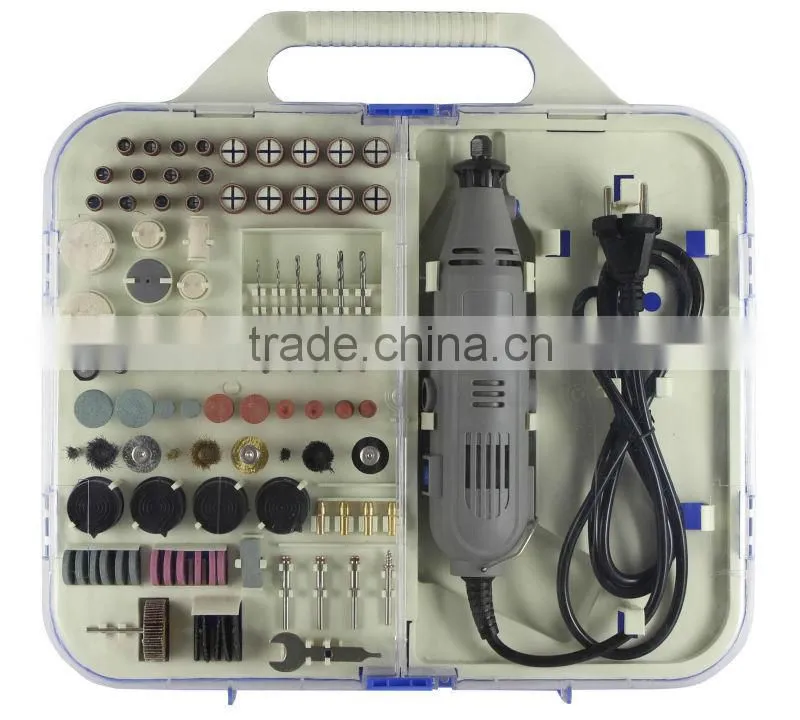 GS CE ETL 135w 217pcs Hand Power Small Mini Grinder Kit Portable Hobby Rotary Electric Grinder Tool Set