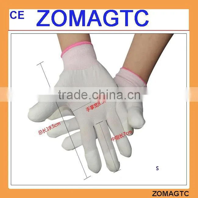 2017 hot good quality pu work gloves pu palm coated gloves