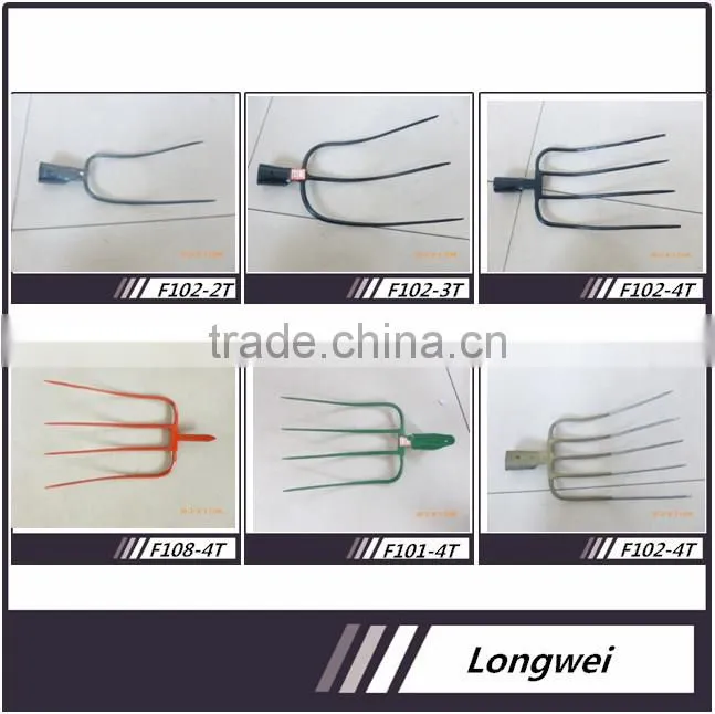 High quality wooden handle forged steel garden pitch fork