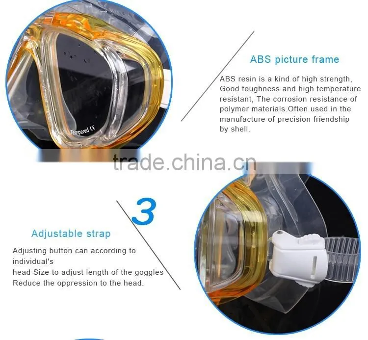2017 TOP Customized Scuba Diving Mask And Snorkel Set
