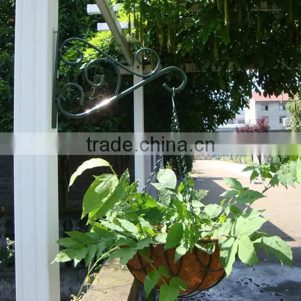 window coconut fiber hanging flower basket