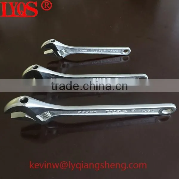 8"-24" chrome plating adjustable wrench for sale