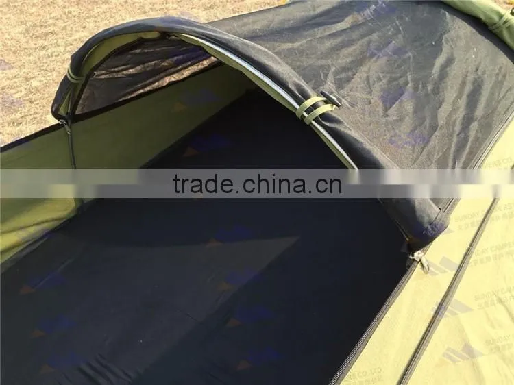 2-3 person 4x4 4wd offroad waterproof canvas swag tent with top quality
