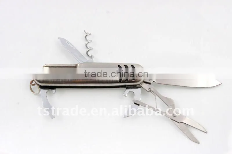 2014 Promotion mini multi function pocket LED gift tool knife K3007G3-1