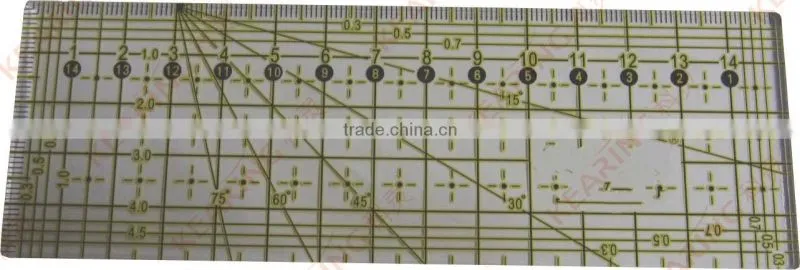 Kearing rigid acry l,5*15CM patchwork quilting ruler # KPR0515