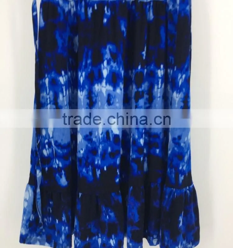 Girl's stock fashion dip dye washed colder shoulder summer dress