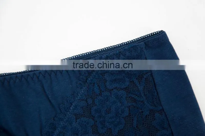 Professional Factory Custom High Quality 95% Cotton 5% Spandex with Lace Sexy Fancy Woman Underwear