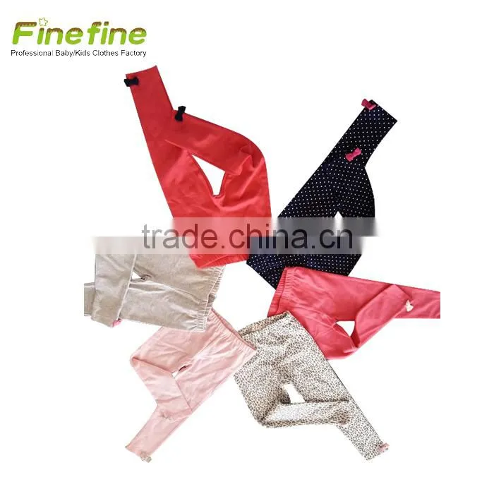 Qingdao kids clothing wholesale new pants for girl, baby leggings