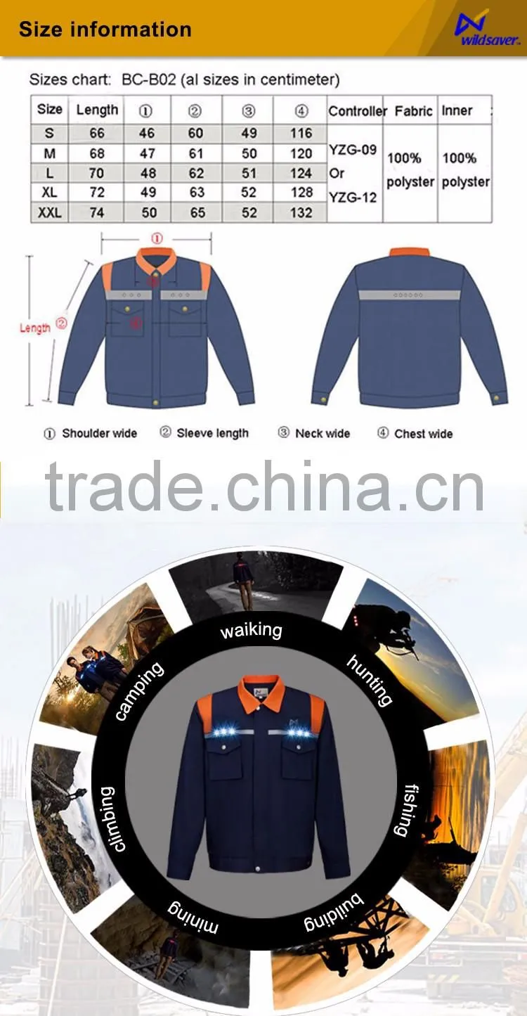 Led Safety Uniform Work/ Work Uniform Breathable Polo Shirts