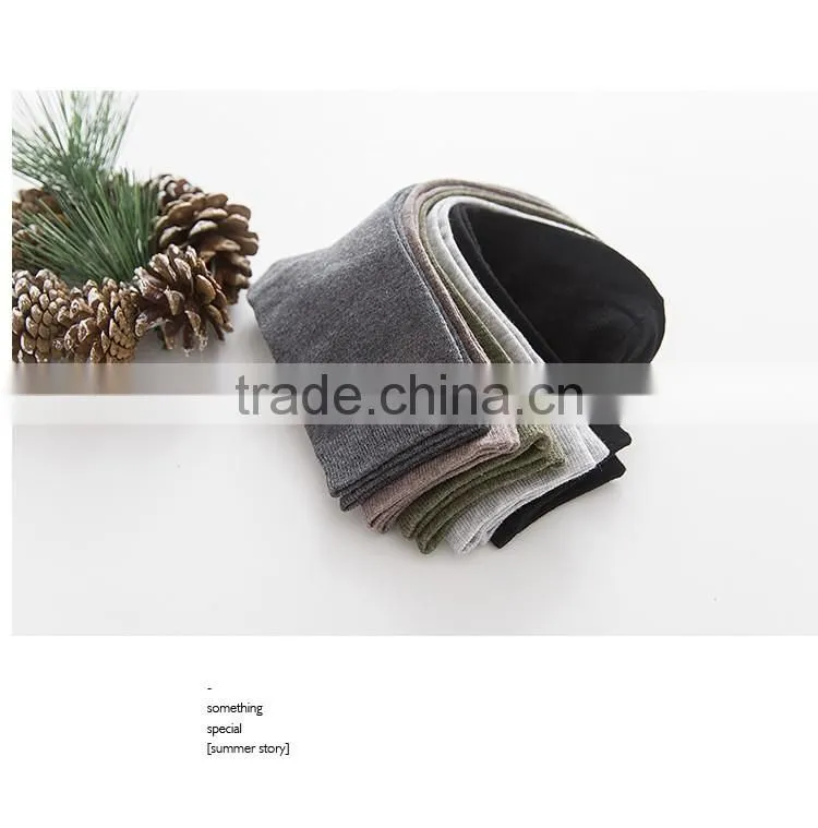 Wholesale autumn winter socks men solid color business socks men socks manufacurer