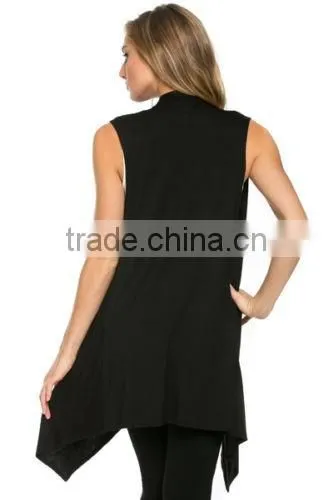 Fashion Plain Women Summer Vest sleeveless jacket for ladies 2017