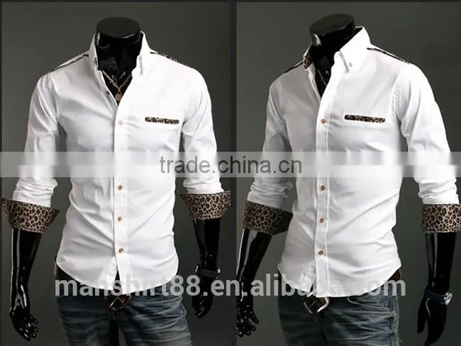 mens slim fit long sleeve organic cotton dress shirt
