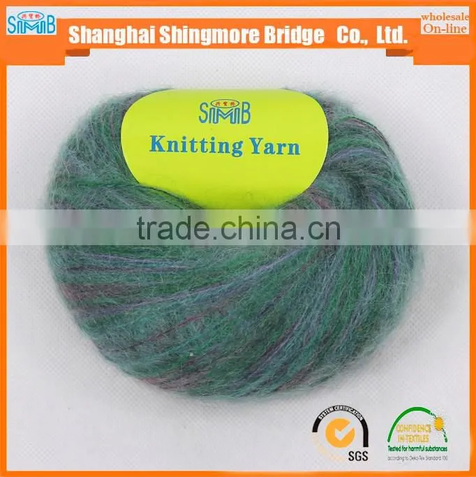 China factory wholesale mohair acrylic blended yarn used for hand knitting sweater with cheap price