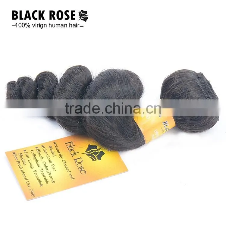 Brazilian Virgin Hair 7A Loose Wave Brazilian Hair Weave Bundles Rosa Queens Curly Weave Human Hair