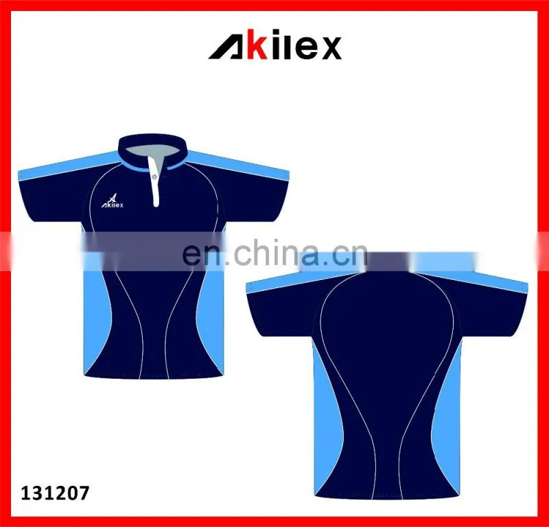 2016 sublimation rubgy jersey with free custom design