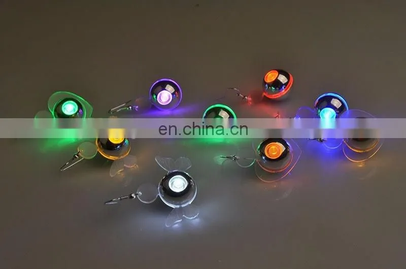 Korea led flashing ear-drop with colorful lighting