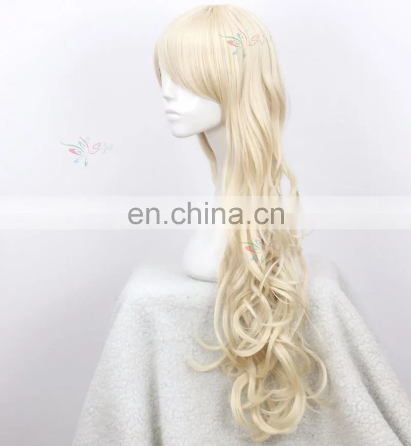 High quality long curly wigs cosplay wig,long silver cosplay wig