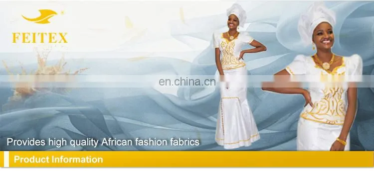 FEITEX African jacquard fabric cotton dyeing 100% cotton fabric guinea brocade damask shadda