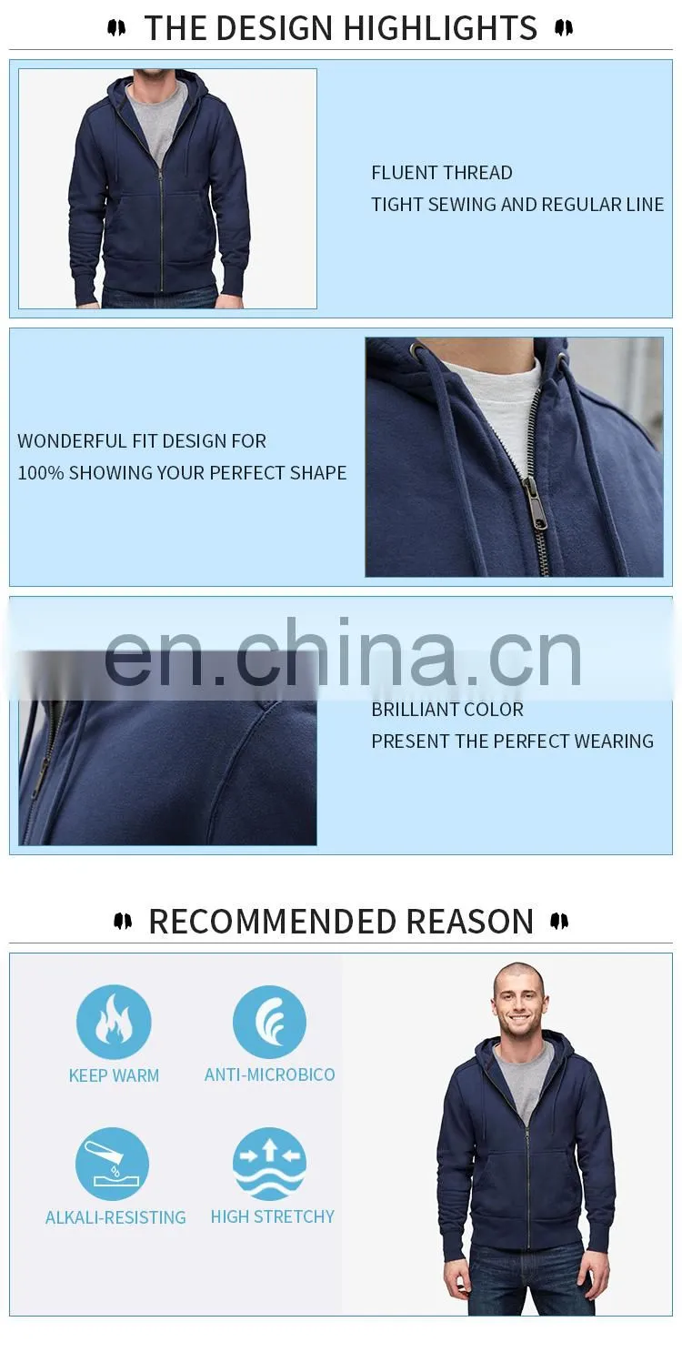 Japanese cotton private label high quality dri fit hoodies for men