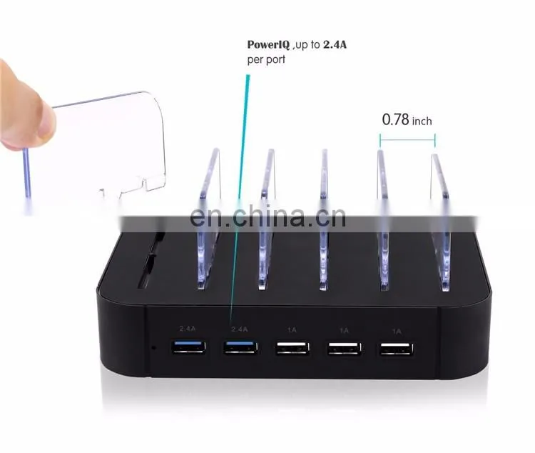 2017 Amazon hotselling new style 5 port usb charging station