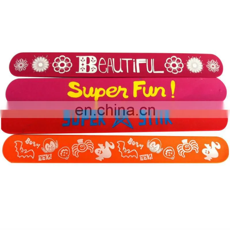 cute custom slap 3d silicone rubber wristband