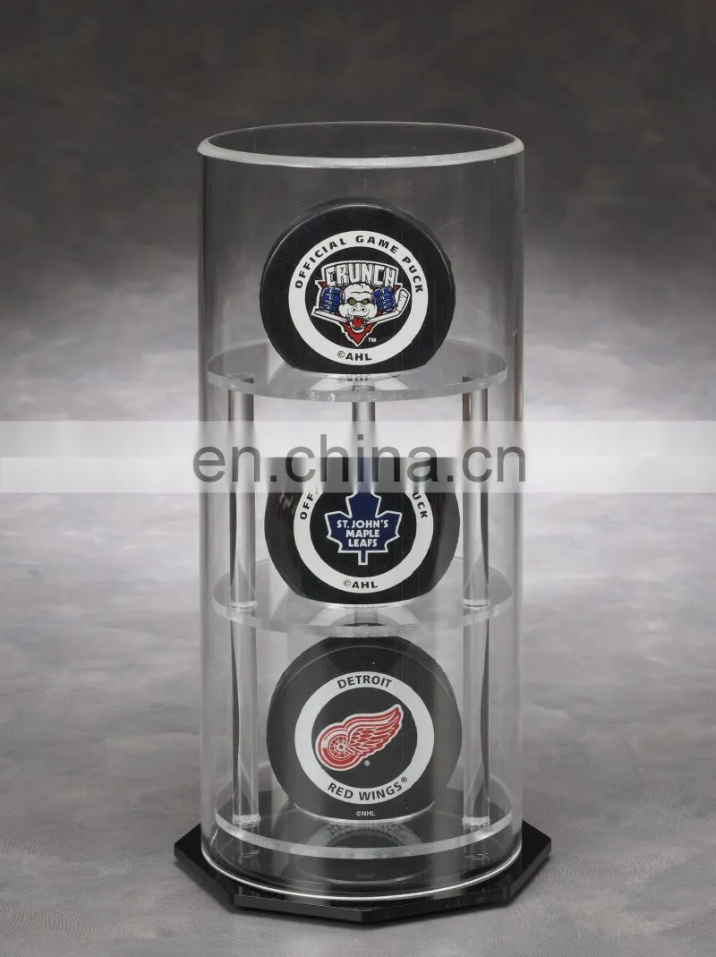 Single Baseball/Hockey Puck /Single Bobblehead Acrylic Display circle Case